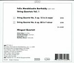 Mendelssohn Felix (1809-1847) - String Quartets Vol. 1 (Minguet Quartett)