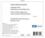Mielczewski - Zielenski - Jarzèbski - Virgo Prudentissima (Weser / Renaissance Bremen / Manfred Cordes (Dir))