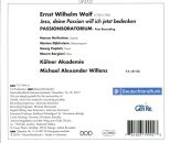 Wolf Ernst Wilhelm (1735-1792) - Passionsoratorium (Hanna Herfurtner (Sopran) - Georg Poplutz (Tenor))