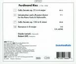 Ries Ferdinand (1784-1838) - Cello Sonatas (Guido Larisch (Cello) - Robert Hill (Fortepiano))