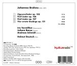Brahms Johannes (1833-1897) - Lieder Volume 9 (Juliane Banse (Sopran) - Andreas Schmidt (Bariton))