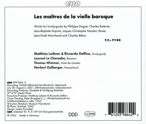 Dugue Philippe / u.a. - Les Maitres De La Vielle Baroque (Diverse Interpreten)