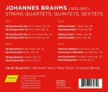 Brahms Johannes (1833-1897) - String Quartets, Quintets & Sextets (Verdi Quartett)