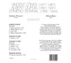 DIndy - Dupuis - Bonnal - Sonates (Gaetane Prouvost (Violine) - Eliane Reyes (Piano))