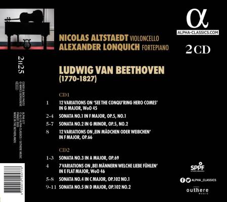 Beethoven Ludwig van - Complete Works For Fortepiano And Violoncello (Nicolas Altstaedt (Cello))