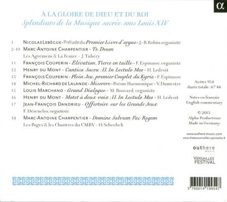 Marchand - Du Mont - Charpentier - U.a. - A La Gloire De Dieu Et Du Roi (Les Agrémens - Les Pages - La Fenice - u.a.)