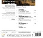 Rhim Wolfgang (*1952) - Nono Luigi (1924-1990) - Passion Texts (Exaudi - James Weeks (Dir))