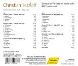 J.s. Bach - Sonatas & Partitas For Violin Solo Bwv 1001-1006 (Christian Tetzlaff)
