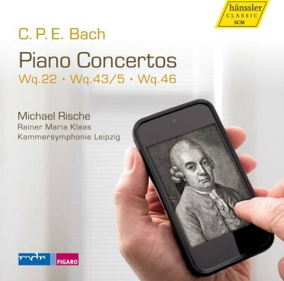 Bach Carl Philipp Emanuel - Piano Concertos Wq.22 - 43 / 5 - 46 (Michael Rische Rainer Maria Klaas (Piano))