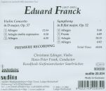FRANCK Eduard - Violin Concerto Op.57: Symphony Op.52 (Christiane Edinger (Violine) - Rundfunk-SO Saarbrü)