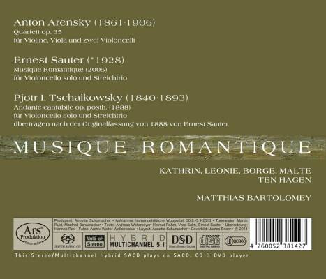Arensky - Sauter - Tschaikowsky - Musique Romantique (Kathrin, Leonie, Borge, Malte Ten Hagen)