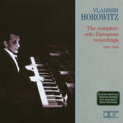 Chopin Frederic / u.a. - The complete European Solo Recordings 1930-36 (Horowitz Vladimir)