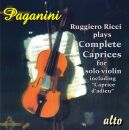 Paganini Niccolo - Complete Caprices For Solo Violin...