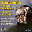 Shostakovich Dimitri (1906-1975) - Great Symphonies, The (Great Russian Conductors)