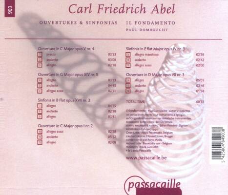 Abel,Carl Friedrich - Ouvertüren / Sinfonien (Dombrecht/Il Fondamento)