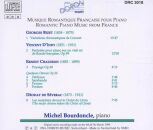 Bizet - DIndy - Chausson - De Severac - Musique Romantique Francaise Pour Piano (Bourdoncle)