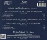 Beethoven Ludwig van - Beethoven: Piano Concerto No. 4: Chamber Version (Rubackyte - Shanghai String Quartet)