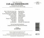 Lortzing Gustav Albert (1801-1851) - Zar Und Zimmermann (Hermann Prey (Bariton) - Willy Hofmann (Tenor))