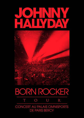 Hallyday Johnny - Born Rocker Tour-concert Au Palais Omnisport De Pa