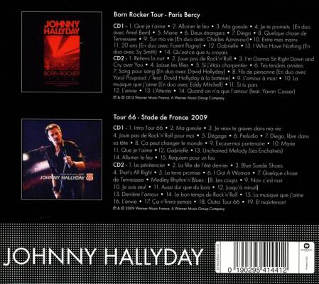 Hallyday Johnny - Coffret 2cd (Born Rocker Tour/Concert au Palais de)