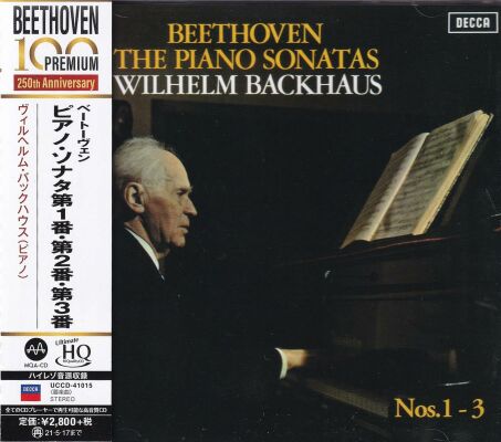Beethoven Ludwig van - Piano Sonatas Nos. 1-3 (Wilhelm Backhaus)