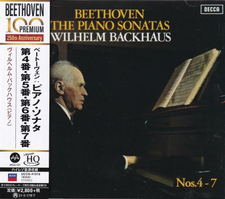 Beethoven Ludwig van - Piano Sonatas Nos. 4-7 (Wilhelm Backhaus)