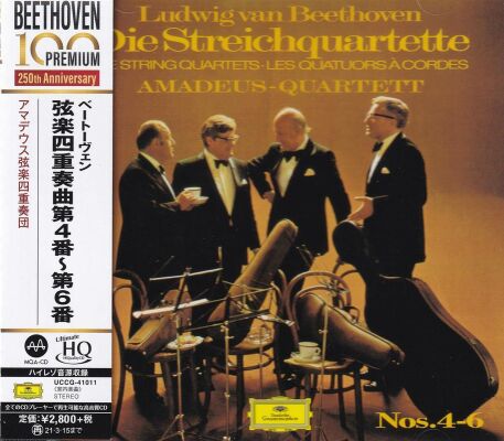 Beethoven Ludwig van - Streichquartette Nos. 4-6 (Amadeus Quartet)