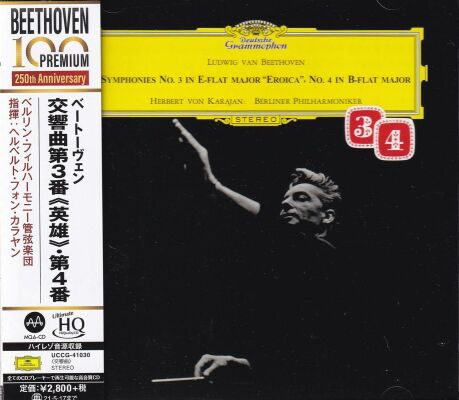 Beethoven Ludwig van - Symphonies Nos. 3 & 4 (Karajan Herbert von / Berliner Philharmoniker)