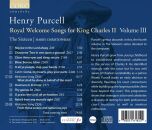 PURCELL Henry (1659-1695) - Royal Welcome Songs For King Charles II (Sixteen, The / Christophers Harry)