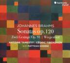 Brahms Johannes - Sonatas Op.120 / Zwei Gesänge Op.91 / Wiegenlied (Tamestit Antoine / Tiberghien Cedric / Goerne Matthias)
