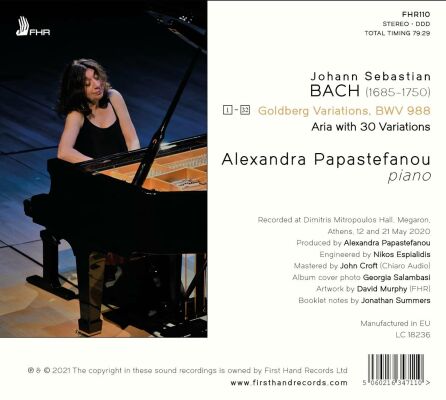 - J.s. Bach Goldberg Variations (Papastefanou Alexandra)