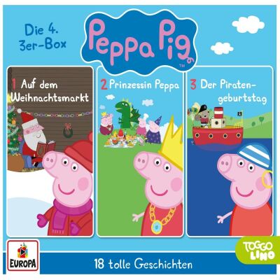 Peppa Pig Hörspiele - 04 / 3Er Box (Folgen 10, 11, 12)