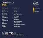 Leoncavallo Ruggero - Zaza (Jaho Ermonela / Massi Riccardo)