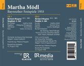 Wagner Richard - Martha Mödl: Bayreuther Festspiele 1955 (Martha Mödl (Sopran))