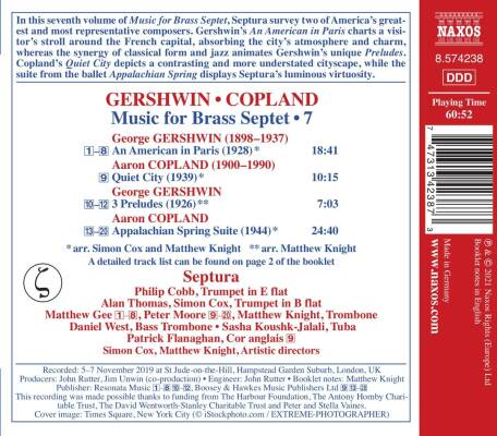 Gershwin George / Copland Aaron - Music For Brass Septet: 7 (Septura)