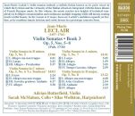 Leclair Jean Marie - VIolin Sonatas: Book 3 (Adrian Butterfield (Violine))
