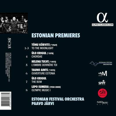 Korvits - Krigul - Tulve - Aints - Sumera - Estonian Premieres (Estonian Festival Orchestra / Paavo Järvi (Dir))
