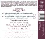 Korngold Erich Wolfgang - Complete Incidental Music (Holst-Sinfonietta & Chorus - Klaus Simon (Dir))
