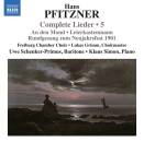 Pfitzner Hans - Complete Lieder - 5 (Schenker-Primus Uwe)