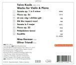 Kuula Toivo - Works For VIolin & Piano (Nina Karmon (Violine) / Oliver Triendl (Piano))