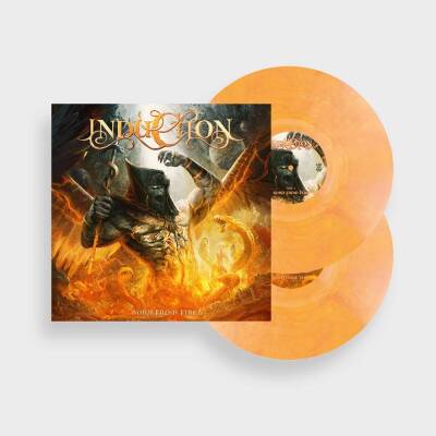 Induction - Born From Fire (Yellow/Orange marbled Vinyl)