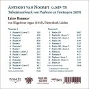 VAN NOORDT Anthoni (ca. -) - Tabulatuurboeck Van Psalmen En Fantasyen (Berben Leon / 1659 / Organ Pieterskerk Leiden)