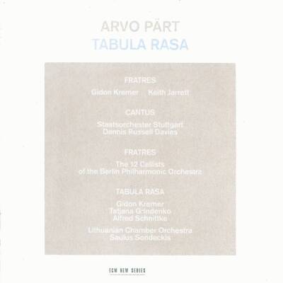 Pärt Arvo - TABULA RASA (Kremer Gidon / Jarrett Keith)