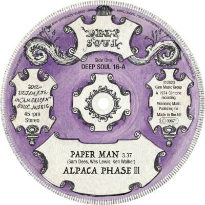 Alpaca Phase III - Paper Man (7inch Single)