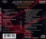 Allegri Gregorio / Palestrina Giovanni Pierluigi - Miserere (Tallis Scholars The / Phillips Peter)