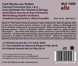 Weber Carl Maria von - Clarinet Concertos Nos.1 & 2: Gran Quintetto (Peyer Gervase de / Glazer David)