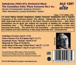 Kabalevsky Dmitri - Orchestral Music: Comedians Suite - Piano Concerto (Russian Cinematographic Symphony Orchestra / Mnatsakanov Walter / u.a.)