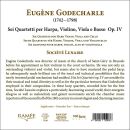 GODECHARLE Eugène - Sei Quartetti Per Harpa,Violino,Viola E Basso Op.i (Société Lunaire)