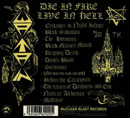 Watain - Die In Fire-Live In Hell (Digipak)