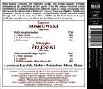 Noskowski / Zelenski - Violin Sonatas (Kayaleh Laurence / Blaha Bernadene)